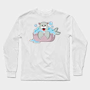 Seal in Bathtub Long Sleeve T-Shirt